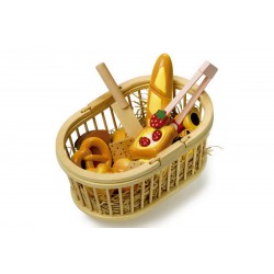 Dřevěné potraviny - Košík na piknik